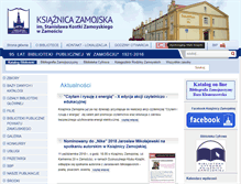 Tablet Screenshot of biblioteka.zamosc.pl