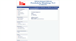 Desktop Screenshot of bip.przedszkole2.zamosc.pl
