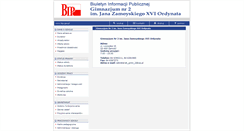 Desktop Screenshot of bip.gim2.zamosc.pl