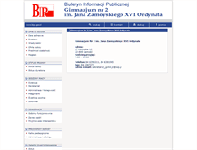 Tablet Screenshot of bip.gim2.zamosc.pl
