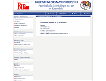 Tablet Screenshot of bip.przedszkole10.zamosc.pl